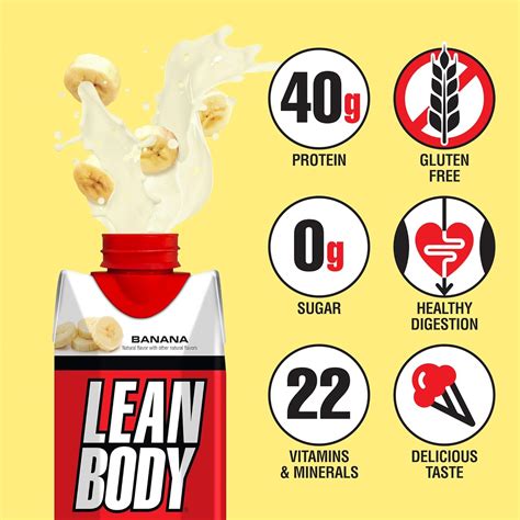 Labrada Lean Body Ready-to-Drink Banana Protein Shake, 40g India | Ubuy