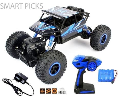 Smart Picks 1:18 Rechargeable 4Wd Rally Car Rock Crawler R/C Monster ...