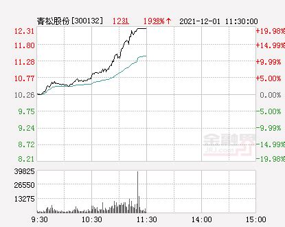 快讯：青松股份涨停 报于12.31元_个股_净流出_金融界网