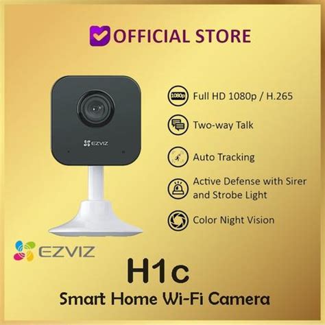 Jual Ezviz H1c 2MP Smart Home Wifi IP Camera Indoor CCTV Type C Ezviz ...