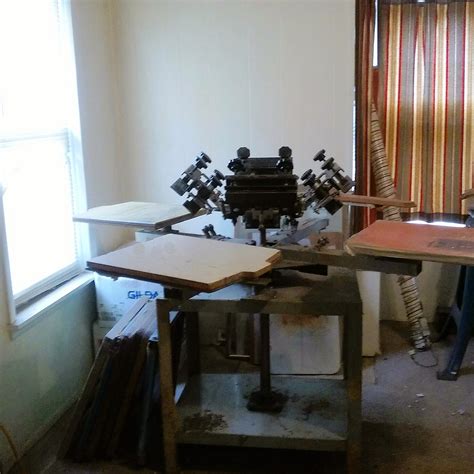 Image result for 4 Color Screen Printing Press