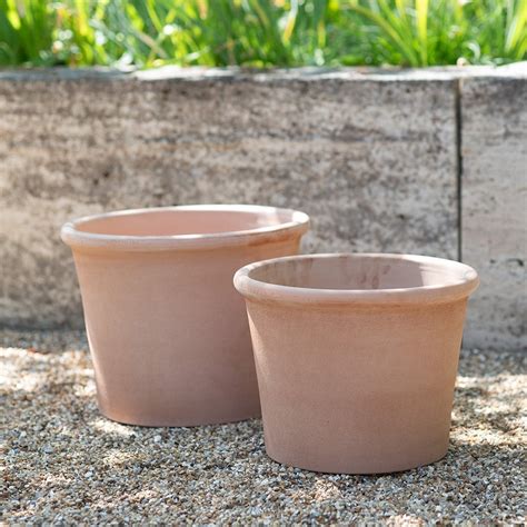 Buy Italian terracotta cylinder pot : Delivery by Waitrose Garden