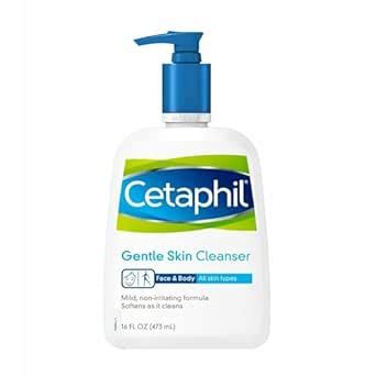 Cetaphil Gentle Skin Cleanser for All Skin Types 16 Fl Oz (Pack of 3 ...