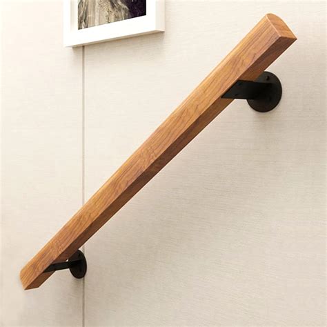 2FT Wooden Stair Handrails, Hand Railings for Stairs Indoor Outdoor ...