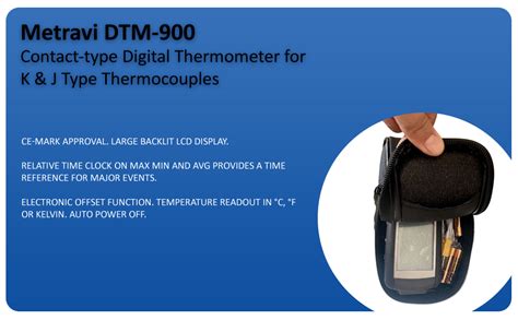 Metravi DTM-900 Contact-type Digital Thermometer for K & J Type ...