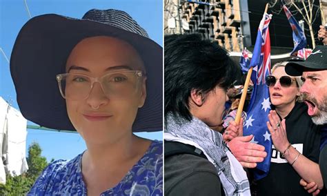 Woman hits back at March for Australia protesters
