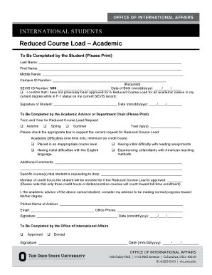 Image result for USC Reduced Course Load Form