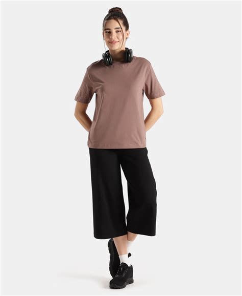 Buy Super Combed Cotton Rich Oversized T-Shirt with Side Slits - Deep ...