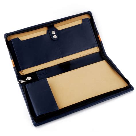 Fastidious Leatherette Expanding Multi-Compartment Cheque Book Holder ...