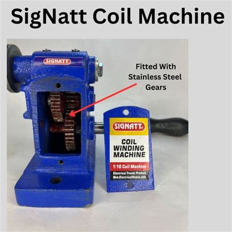SIGNATT Coil Winding Machine,1/10 Motor Coil Winding Machine with Steel ...