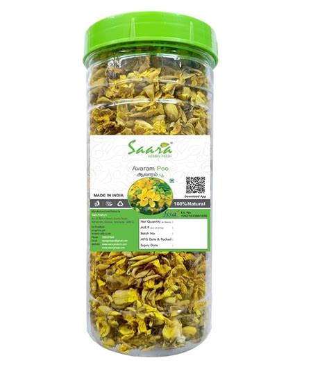 Saara HERBAL FRESH Avarampoo Flower Tea, 70g, Pure Whole Flower of ...