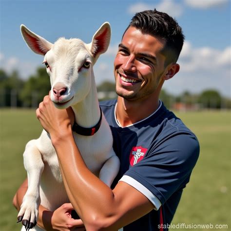 Ronaldo as a Goat | Stable Diffusion Online