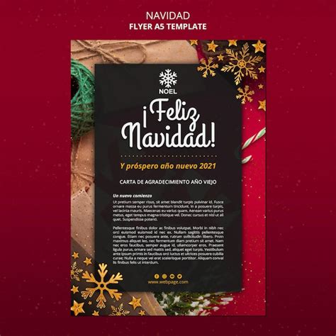Feliz navidad Plakatschablone mit Foto | Kostenlose PSD-Datei
