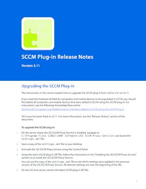 Fillable Online SCCM Plug-in Release Notes v3.11 - JAMF Software Fax ...