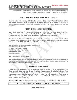 Fillable Online School, Roosevelt Middle School, Roosevelt High School ...