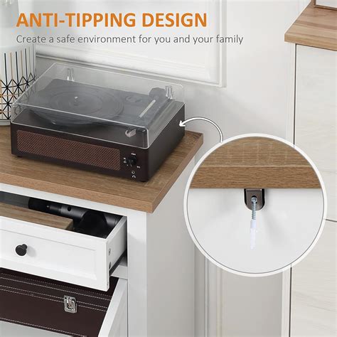 Buy HOMCOM Sideboard Buffet Cabinet with Storage Drawers, 2 Door ...