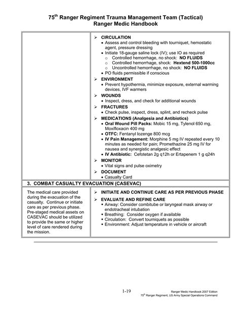 Ranger medical handbook | PDF