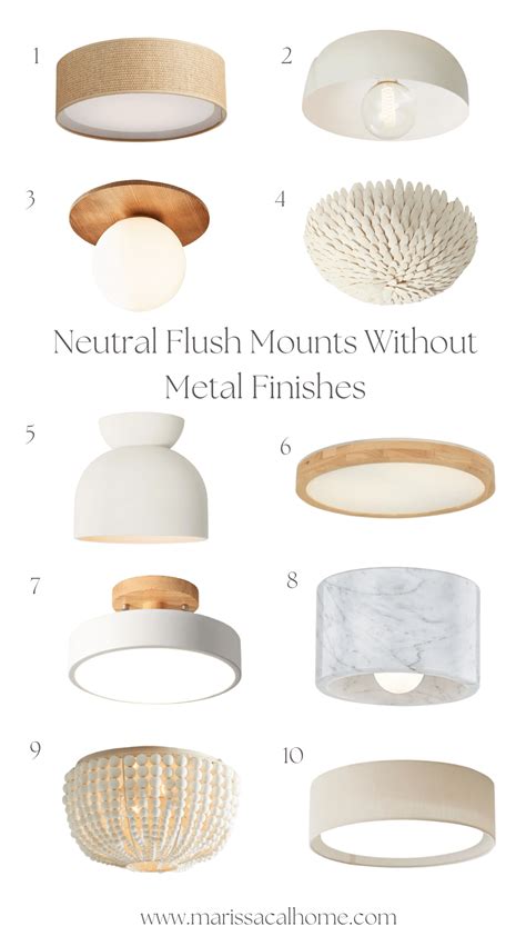 Neutral Flush Mount Lighting for Any Interior Style! | House lighting ...