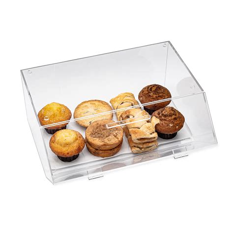 SimplyImagine Bakery Display Case, Stackable Acrylic Pastry Case Box ...