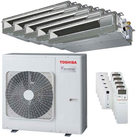 Toshiba Ductable U2 Klimaanlage Pentasplit 9000 + 9000 + 9000 + 12000 ...