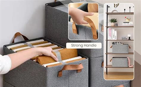Yellow Weaves 2 Pcs Wardrobe Organizer for Clothes, Foldable Clothes ...