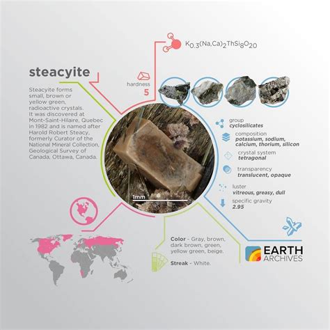 Earth Archives on Instagram: “Steacyite was discovered at Mont-Saint-Hilaire, Quebec in 1982 and ...