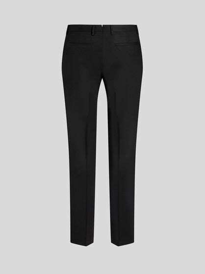 SLIM-FIT TROUSERS WITH SILK DETAILS | Trousers | ETRO