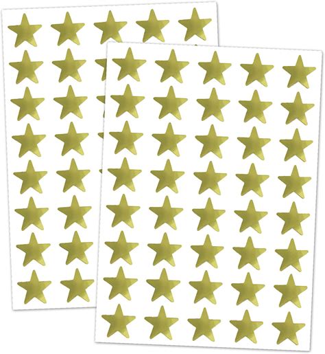 Amazon.com : 10 Sheets/350 pcs Self Adhesive Star Stickers Labels ...