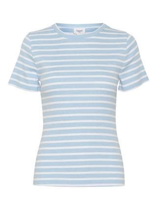 Saint Tropez Aster Short Sleeve Stripe T-Shirt, Soft Chambray