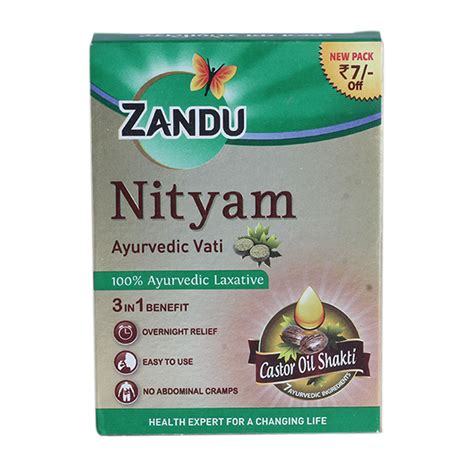 Zandu Nityam Ayurvedic Laxative, 10 Tablets Price, Uses, Side Effects ...
