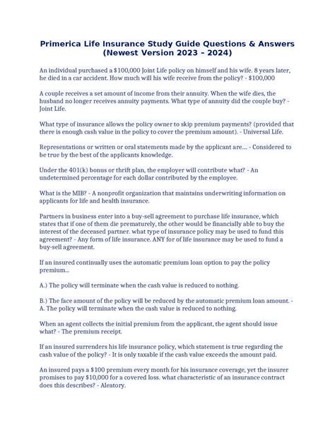 Life Insurance Study Session 的图像结果