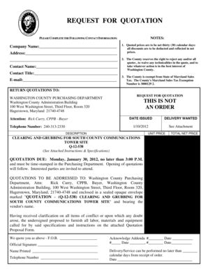 Fillable Online washco-md Q-12-538 Clearing and Grubbing for South ...