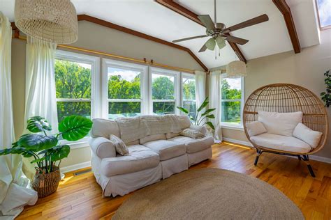 Boho-Modern Nashville Ranch with Transformable Sunroom and Piano Space ...