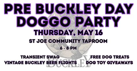Pre Buckley Day Doggo Party at SJ Community Taproom, St. Joe Community ...