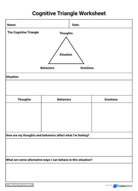 Printable Cbt Triangle Worksheet | FREE Printable HQ