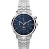 Timex Marlin Men Blue Round Dial Stainless Steel Bracelet Watch