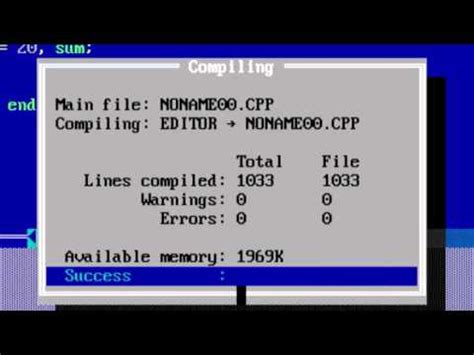 17. How to Write C++ Code in Turbo C++ IDE (Hindi) Video Lecture ...