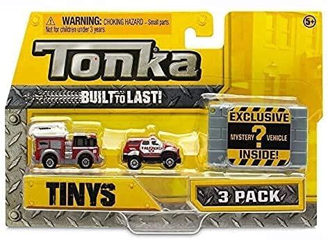 Tonka Tinys 3 Pack Fire Chief Engine Vehicles with Exclusive Vehicle ...