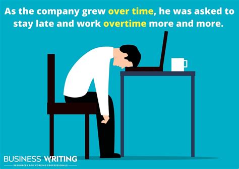 Overtime vs. Over Time: Which Is Correct - BusinessWritingBlog