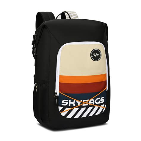 Skybags Yolo Black , Laptop Backpack, unisex, casual bag, Side bottle