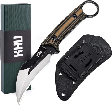 KHU Outdoor Messer Feststehende Klinge Survival Messer Jagdmesser ...