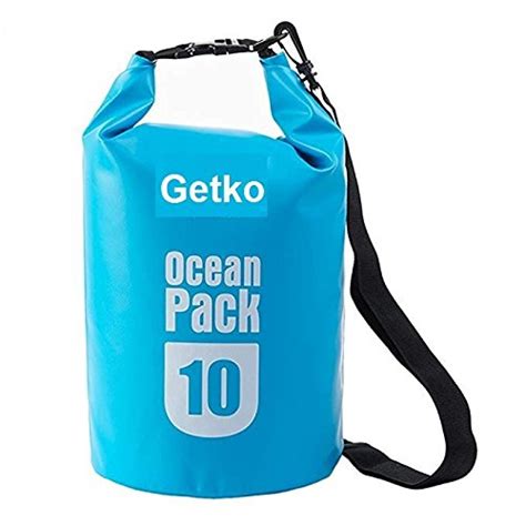 Getko With Device PVC 10L Waterproof Dry Bag Sack, 29x55cm (Multicolour ...