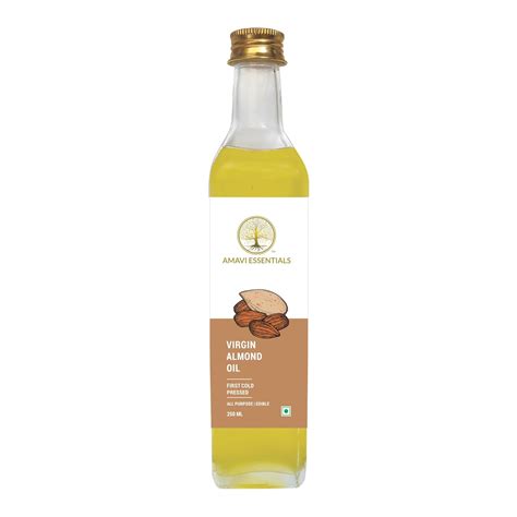 AMAVI ESSENTIALS California Almond Oil -100% Pure Cold Pressed ...