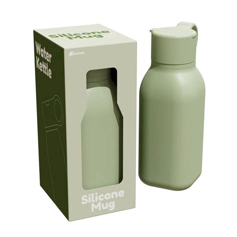 Custom Eco-friendly Portable 450ml Children School Silicone Bottle Cute ...