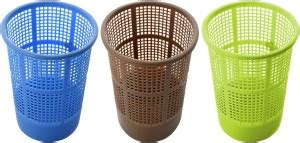 KUBER INDUSTRIES Plastic 3 Pieces Mesh Dustbin Garbage Bin for Office ...