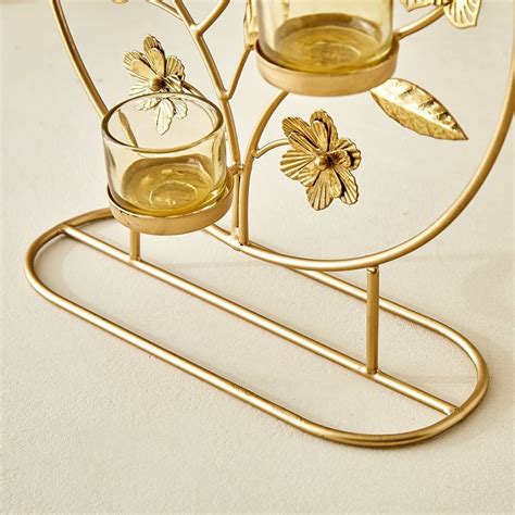 Buy Rylee Metal Floral Multi T-Light Holder from Home Centre at just ...