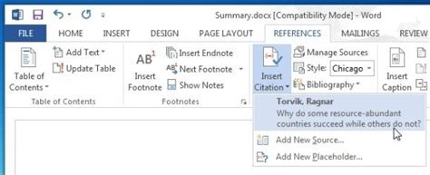 How to Add References Using Word 的图像结果