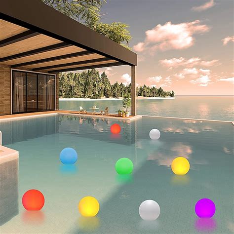 Image result for Floating LED Pool Light Ball