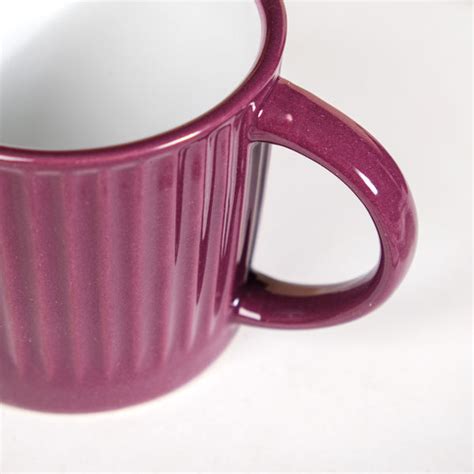 Cresta Ceramic Coffee Cup Set Of 6 Purple 300ml Online - Premium Coffee ...