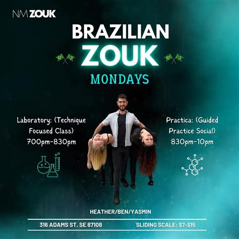BRAZILIAN ZOUK CLASS & PRÁCTICA - Mondays, 316 Adams st SE Albuquerque ...